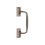 M Marcus Heritage Brass Cranked Design Face Fixing Pull Handle 202mm length